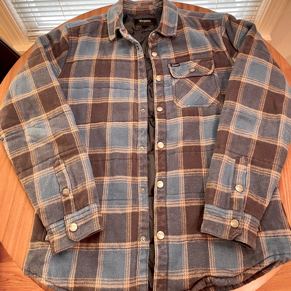 Vintage Brixton Flannel Cass Jacket Size Medium